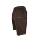 Asensyo Shorts Scritta Verde Marrone